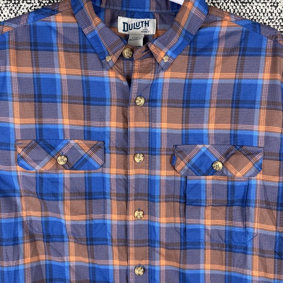 Duluth Pack Other - Duluth Trading Short Sleeve Button Up Camp Shirt Mens Large Tall Relaxed Fit